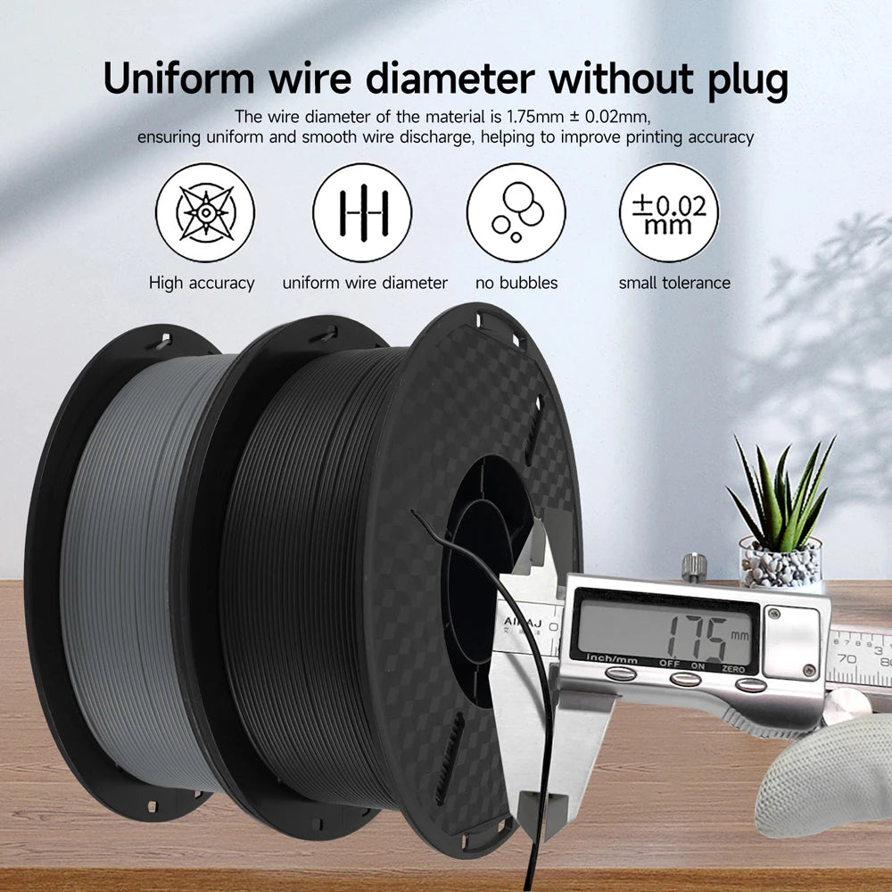 KEEPANG PLA/HS-PLA/PLA Matte/PLA Pro Filament 5KG PLA 3D Filament 1.75mm 1KG/Roll (2.2lbs) Neatly Wound 3D Printing Materials