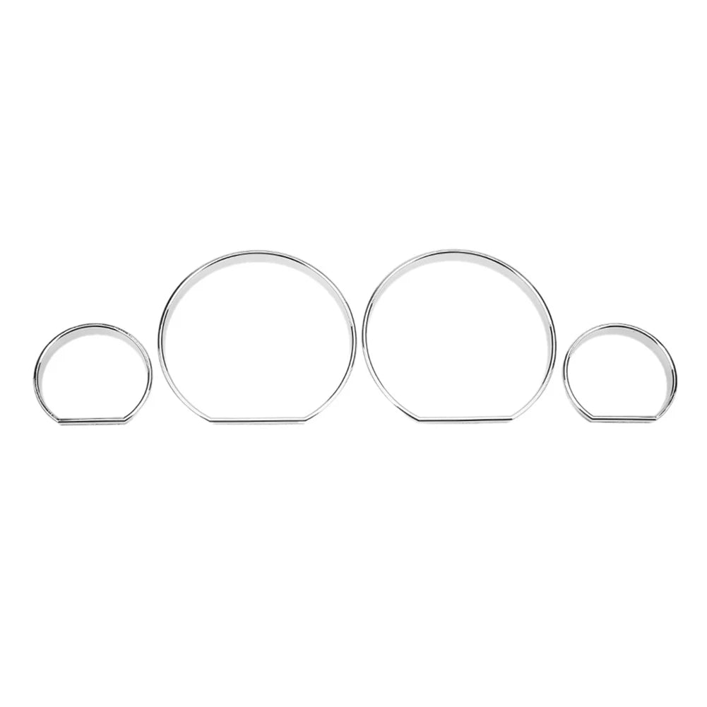 For BMW E46 Chrome Gauge Dash Dial Rings Bezel Trim Speedometer AC for BMW E46 M M3 Car Circle Styling Cover Car Accessories