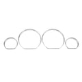 For BMW E46 Chrome Gauge Dash Dial Rings Bezel Trim Speedometer AC for BMW E46 M M3 Car Circle Styling Cover Car Accessories