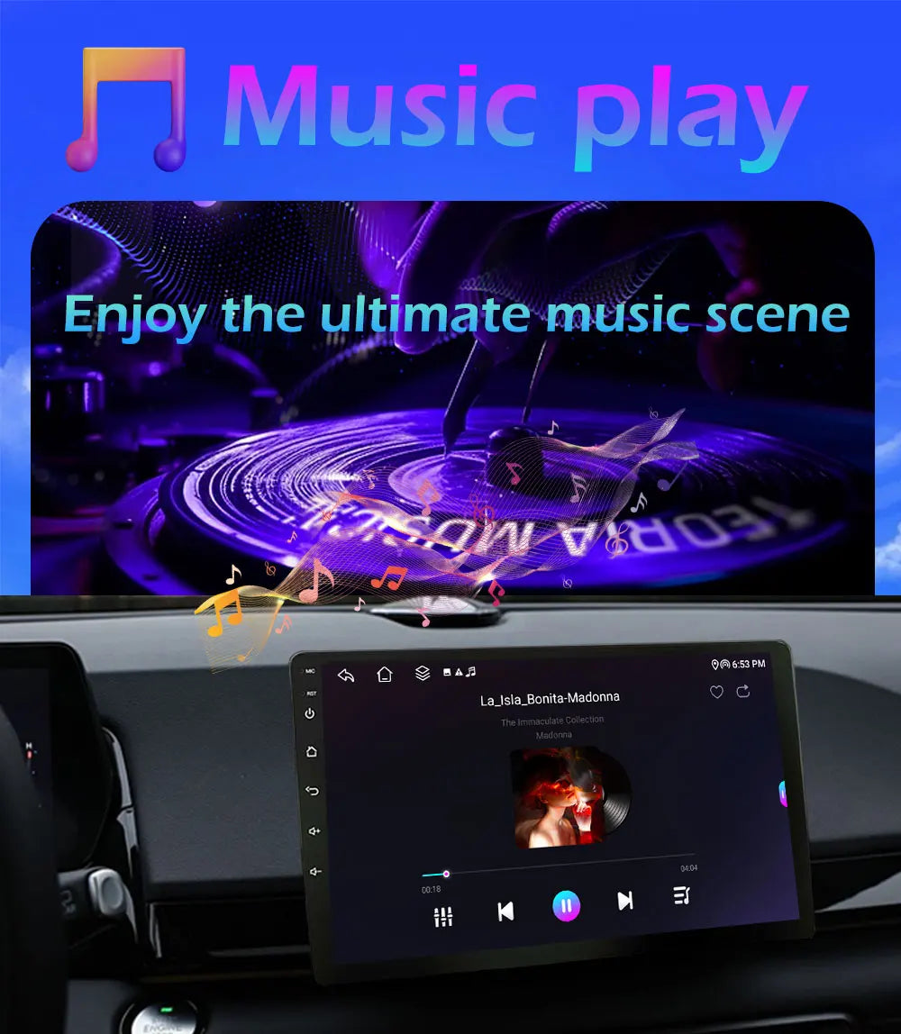 For FIAT 500 2016 2017- 2019 Android 14 Smart System Multimedia Carplay Wireless GPS Navigation DSP Stereo WIFI Accessories