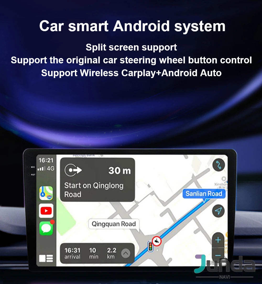 Android 15 For Fiat 500X 2014-2020 2K QLED Stereo Car Radio Multimedia Video Player GPS AI Voice CarPlay Head Unit Navigation 4G
