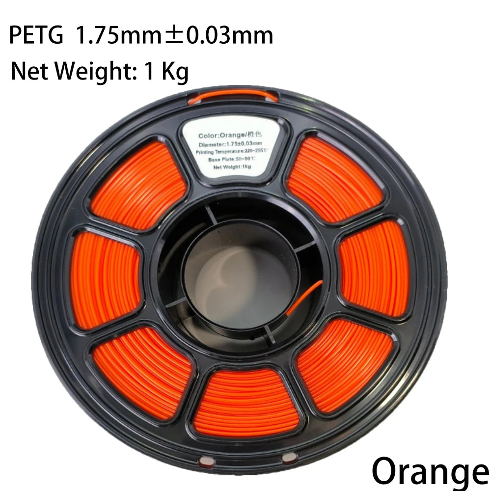 PLA/PETG Colorful 3D Filament Net Weight 1KG High Speed 3D Printer Filament High Flow Speed 3D Printing Mateial Pla 3D Printer