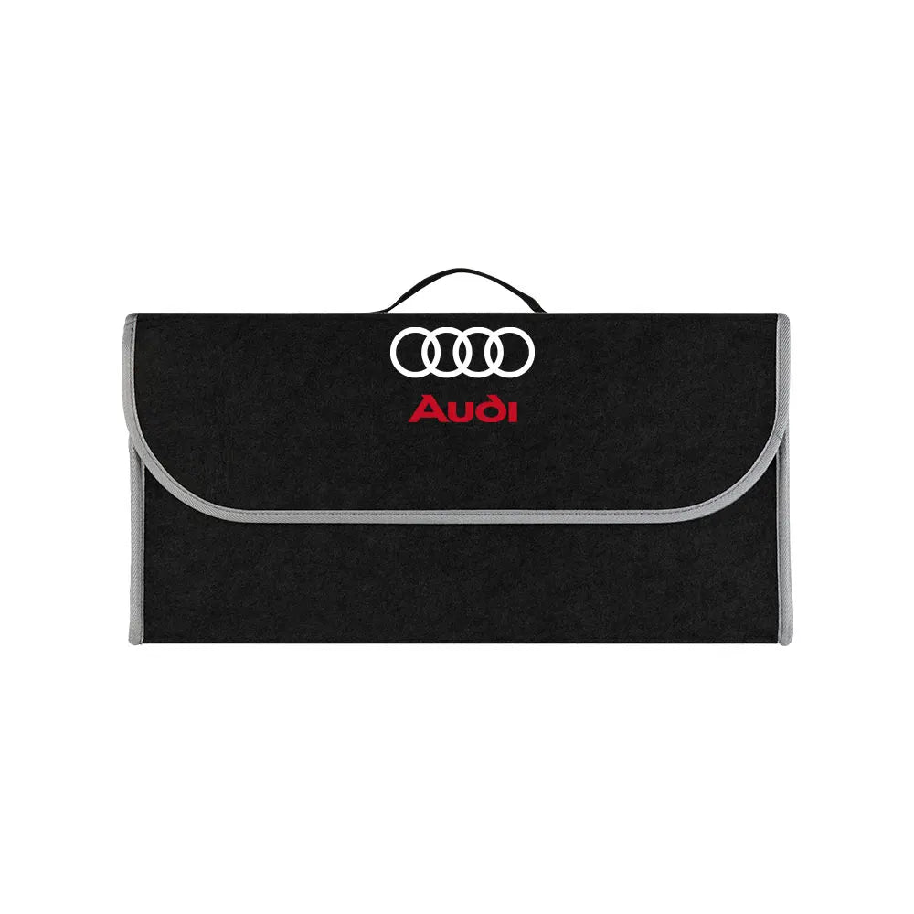Large Capacity Car Trunk Storage Box Auto Badge Multiuse Tools Organizer Bag Folding Stowing Tidying Accessories For AUDI SLINE