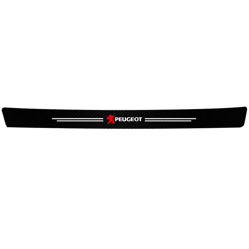 Car Accessories Car Door Sill Protector Welcome Pedal Decoration Leather Stickers For New Peugeot 206 208 207 3008 308 2008 107