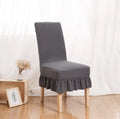 Skirt Dining Chair Cover Jacquard Elastic Soft Seat Cover Anti-dirty Stool Slipcover Suitable for Kit Pet Room Living Home Decor