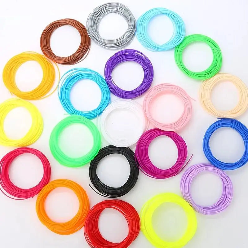 PLA Filament For 3d Pen,Diameter 1.75mm,3D Print Plastic,Pen Filament Materials,30 non Repeating Colors,150M/90M,Birthday Gift
