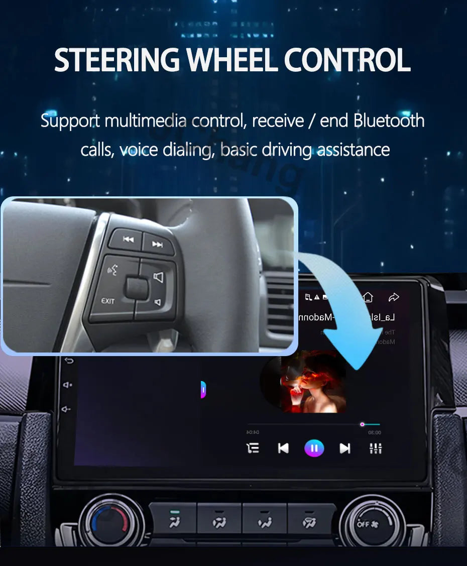 Video Player Carplay Car Radio for Fiat Ducato 2007 2008 2009 2010 2011 2012 - 2015 Android 15 Stereo Multimedia BT Auto Android