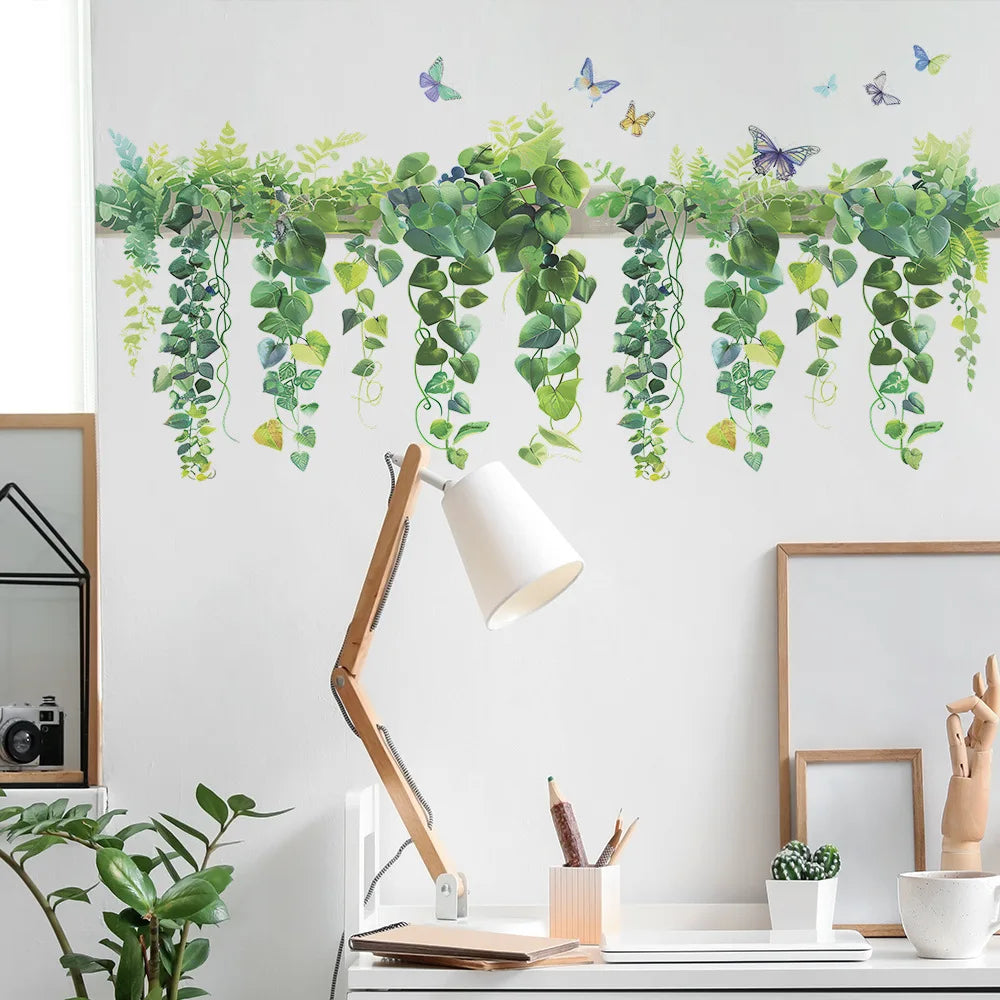 Multiple Flower Shelf Potted Furniture Wall Stickers Home Decor Accessories Living Room Bedroom Decoration Kids Room Wall Decals