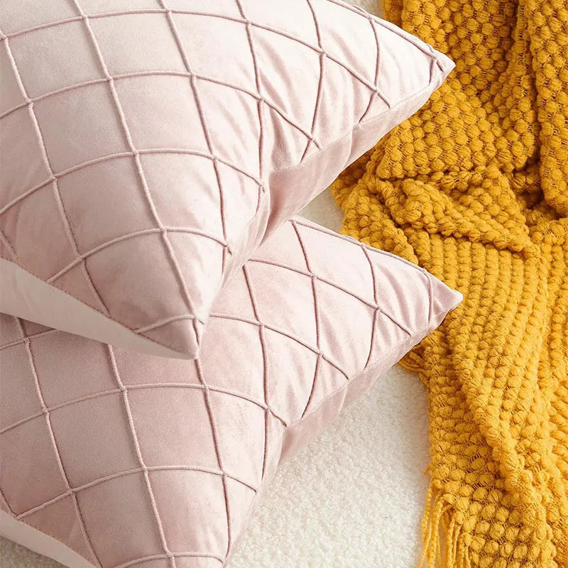 Multi-Color Velvet Cushion Cover For Sofa Living Room Soft Pillowcase Nordic Style Modern Home Decor Zipper Fundas De Cojines