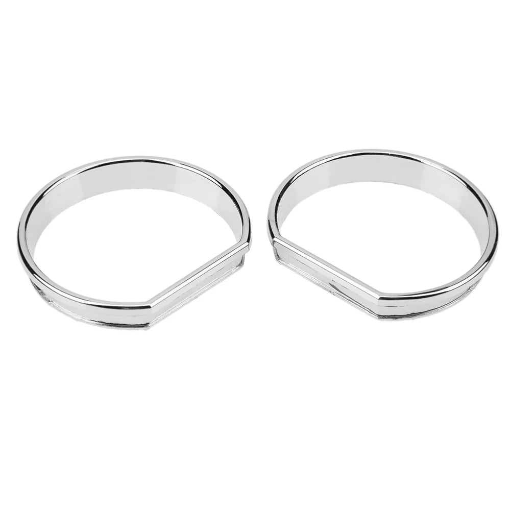 For BMW E46 Chrome Gauge Dash Dial Rings Bezel Trim Speedometer AC for BMW E46 M M3 Car Circle Styling Cover Car Accessories