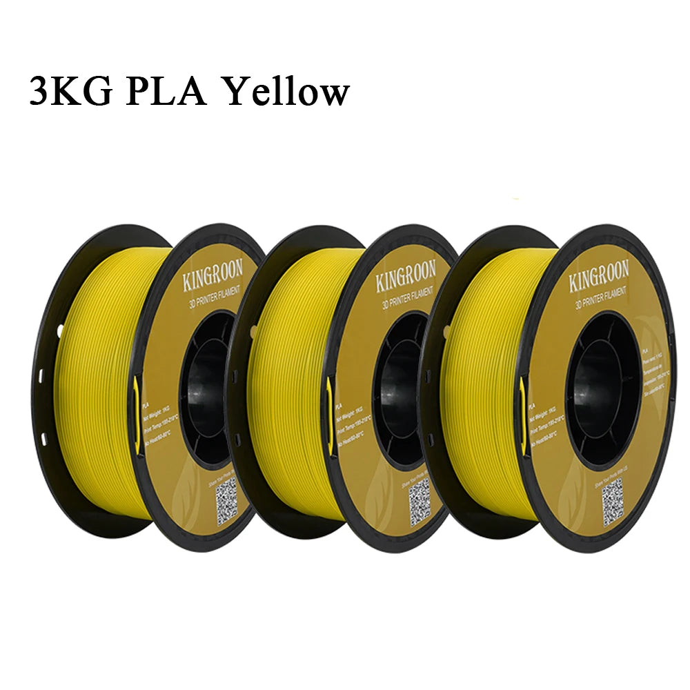 KINGROON 3KG PLA Filament 1.75mm PLA For 3D Printer 1KG per Roll PLA Material for 3D Printing filamento pla 3D Printer Filament