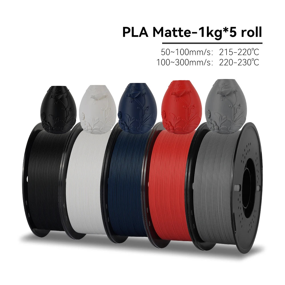 KEEPANG PLA/HS-PLA/PLA Matte/PLA Pro Filament 5KG PLA 3D Filament 1.75mm 1KG/Roll (2.2lbs) Neatly Wound 3D Printing Materials