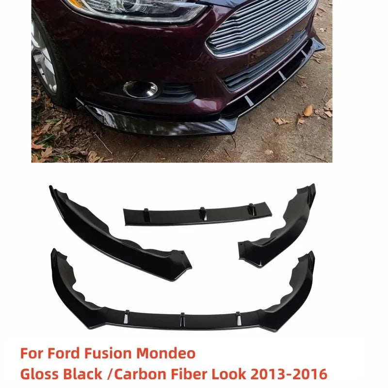 Car Accessories  Car Front Bumper Splitter Lip Diffuser Body Kit Spoiler Guard for Ford Fusion Mondeo 2013 2014 2015 2016