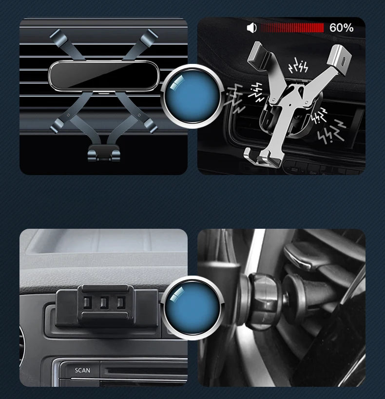 Car Phone Holder For Volkswagen VW Tiguan 5N Passat Polo V 6C Golf Sportsvan 2013-2018 Car Interior Modification  Accessories