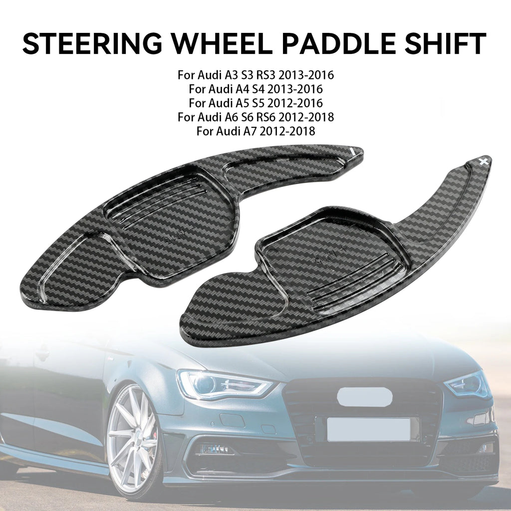 Artudatech Steering Wheel Shift Paddle Shifter Extension Fit For Audi A3 A4 A5 A6 A7 A8 Q5 Q7