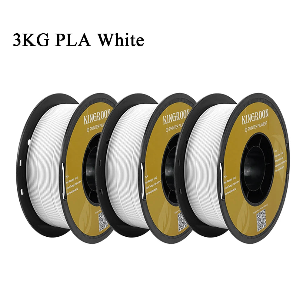 KINGROON 3KG PLA Filament 1.75mm PLA For 3D Printer 1KG per Roll PLA Material for 3D Printing filamento pla 3D Printer Filament