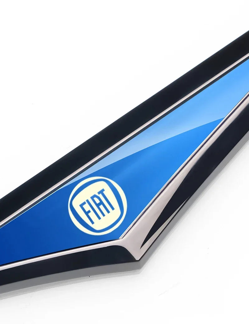 2pcs 3d alloy car stickers car accsesories accessory for fiat 500 500l 500x 500e abarth electric Stainless steel