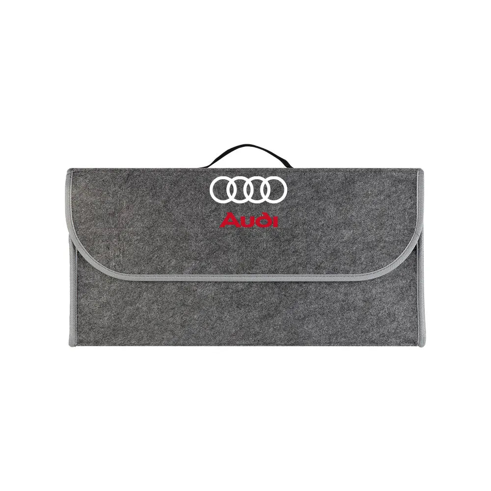 Large Capacity Car Trunk Storage Box Auto Badge Multiuse Tools Organizer Bag Folding Stowing Tidying Accessories For AUDI SLINE