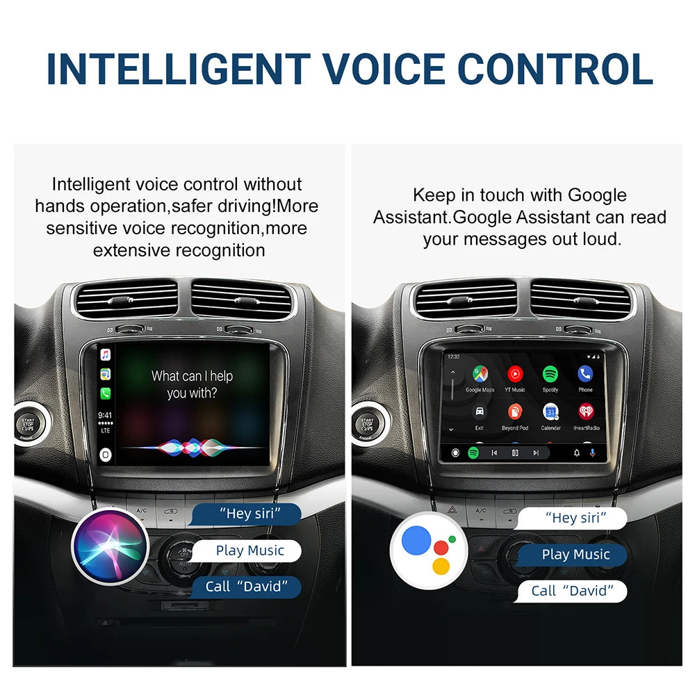 Wireless CarPlay Android Auto retrofit kit decoder box for Fiat Freemont 2013 2014 2015 2016 2017 2018