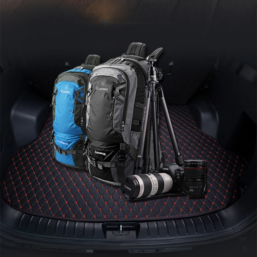 Car Trunk Mats For Hyundai Kona Kauai OS 2018~2022 Waterproof Car Mats Tappetini Auto Car Accessories Interior Car Accessories