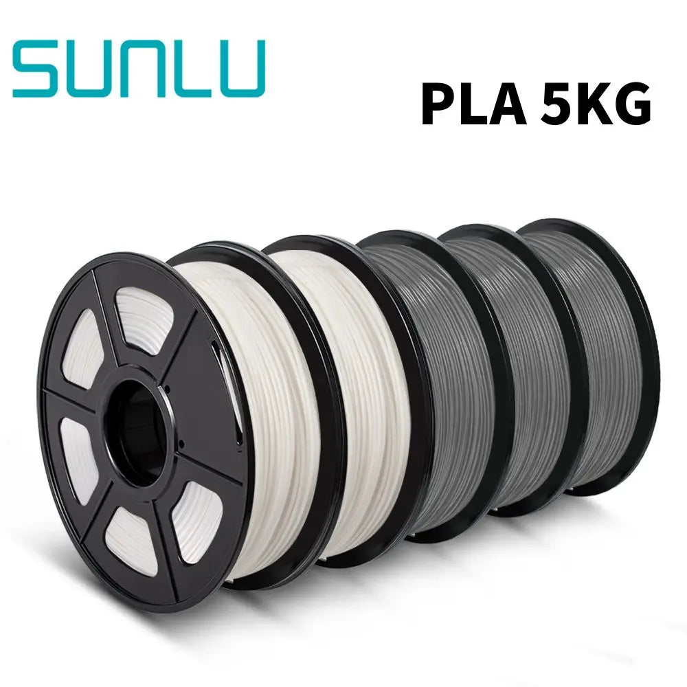 SUNLU PLA/PLA+/PETG/SILK/PLA Matte/ PLA Meta Filament 5KG 1KG/ Roll 1.75mm +/-0.02MM 3D Printer Filament Neatly Wound Filament