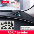 LED Lift Audio Speaker For Audi A6 C8 C7 A4 B9 RS5 RS4 Q5 Q7 A7 Tweeter With Ambient Light Upgrade Center Dashboard Lifting