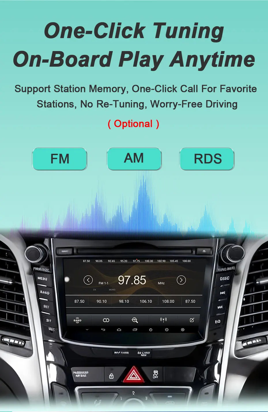 Android 16 Car Radio For Fiat 500 2016-2019 7inch Touch Screen Multimedia Player GPS Navi BT WiFi FM Radio Mirror Link Head Unit