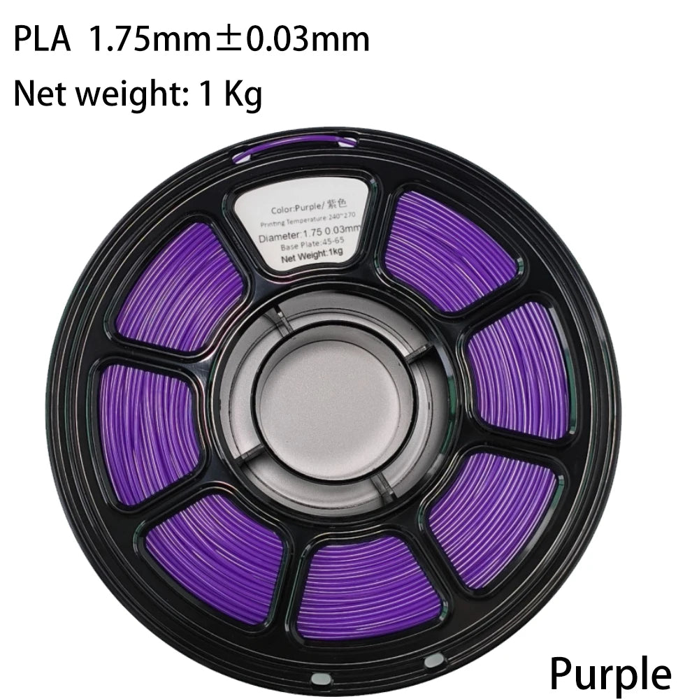 PLA/PETG Colorful 3D Filament Net Weight 1KG High Speed 3D Printer Filament High Flow Speed 3D Printing Mateial Pla 3D Printer