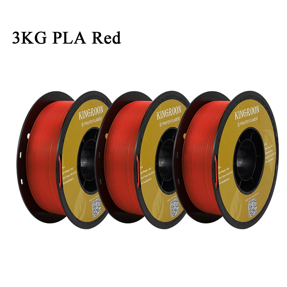 KINGROON 3KG PLA Filament 1.75mm PLA For 3D Printer 1KG per Roll PLA Material for 3D Printing filamento pla 3D Printer Filament