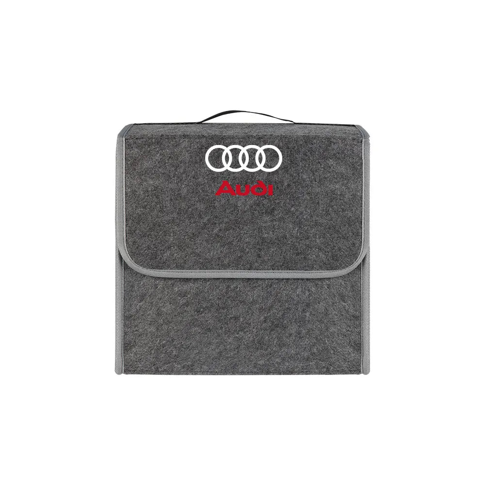 Large Capacity Car Trunk Storage Box Auto Badge Multiuse Tools Organizer Bag Folding Stowing Tidying Accessories For AUDI SLINE
