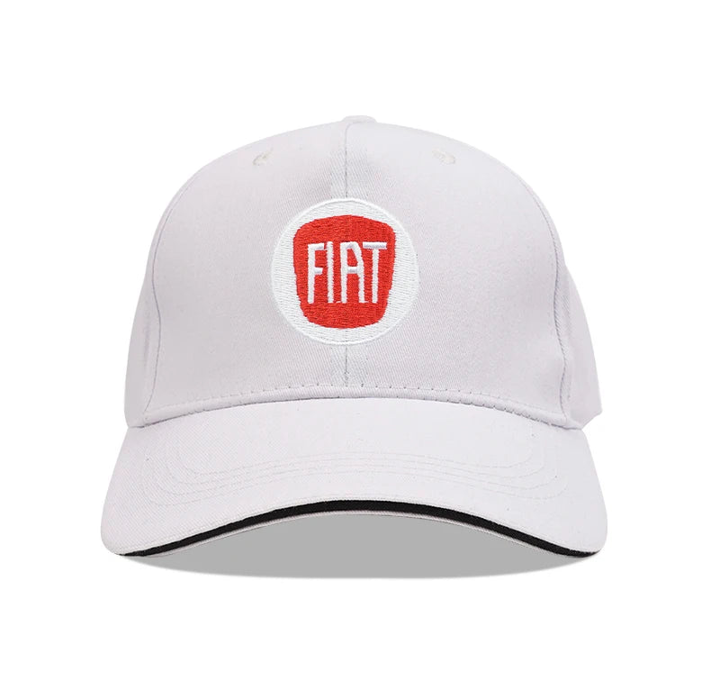 Fiat Emblem Baseball Hat Men Women Adjustable Peaked Cap For Fiat Abarth 500e Panda Tipo FR Argo Freemont Viaggio Bravo Punto