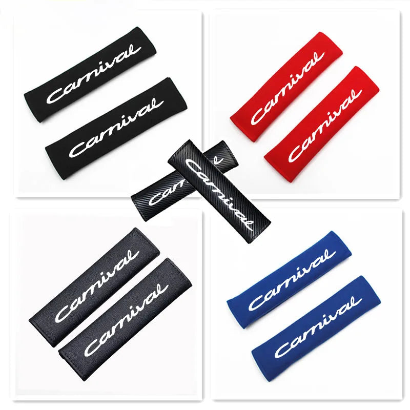 Car Safety Belt Cover Adjustable Seat Belt Cover Shoulder Strap Covers For KIA carnival Accessories Car Shoulder Protector Pad