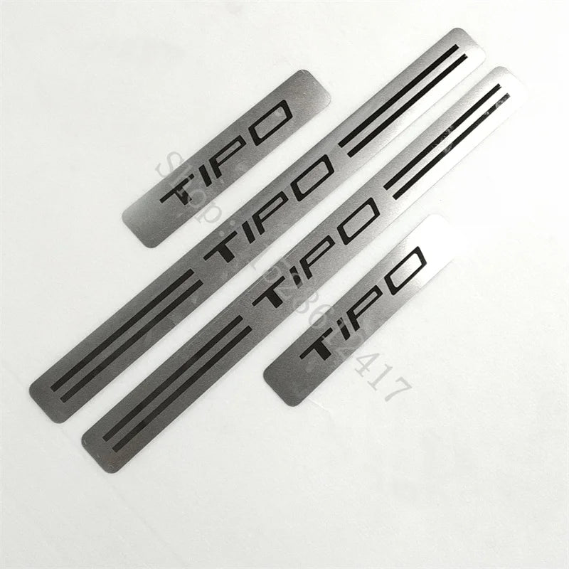 Car Accessories for Fiat TIPO 2015 2016 2017~2020 Stainless Steel Door Sill Scuff Plate Guards Threshold Pedal Styling Trim