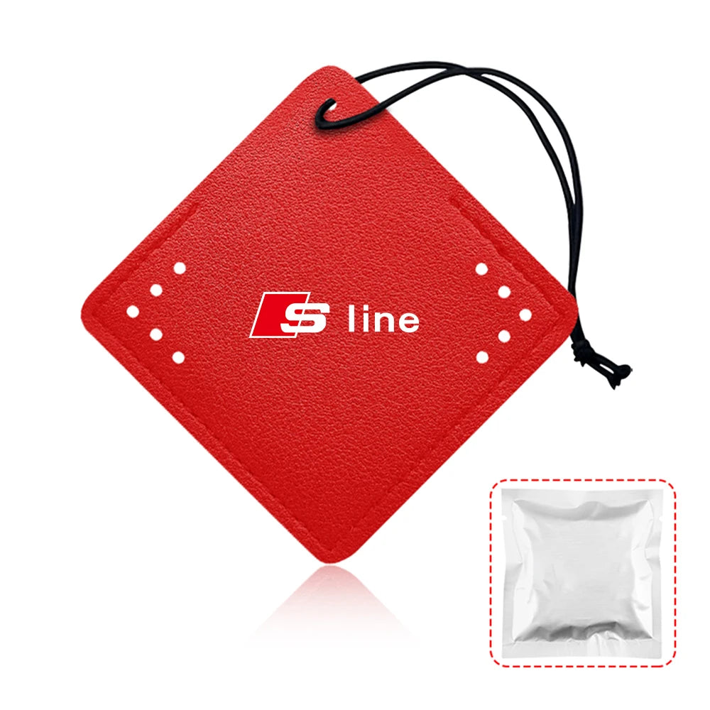 Car Air Freshener Rearview Mirror Pendant Aromatherapy Sachet For Audi A3 A4 A4L A5 B3 B4 B5 B6 B7 B8 RS3 Quattro C5 C6 C7 C5 C6