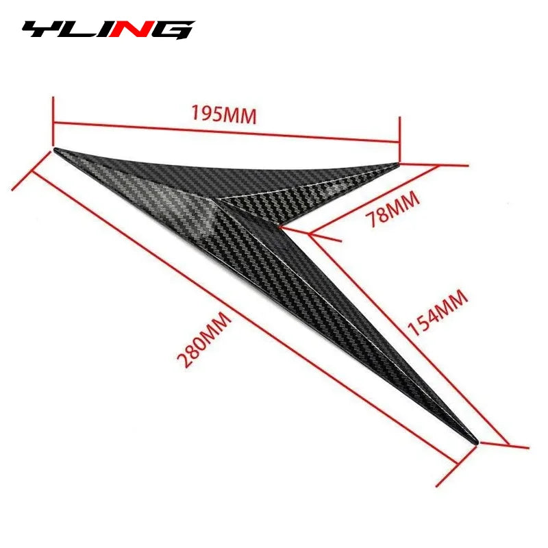 For VW Accessories Goft 4 5 6 7 Gti Car Side Body Fender Door Decor Cover Blade Flank Wing Emblem Badge Auto Tuning Styling