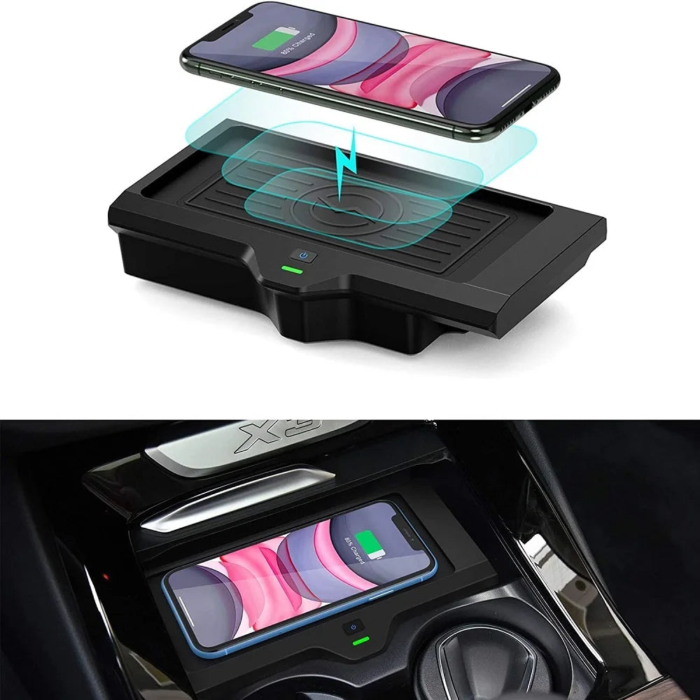 Wireless Car Charger for BMW X3 G01 2018-2021 2022 2023 BMW X4 2019 2020 2021 2022 2023 Accessories Wireless Charging Pad Mat