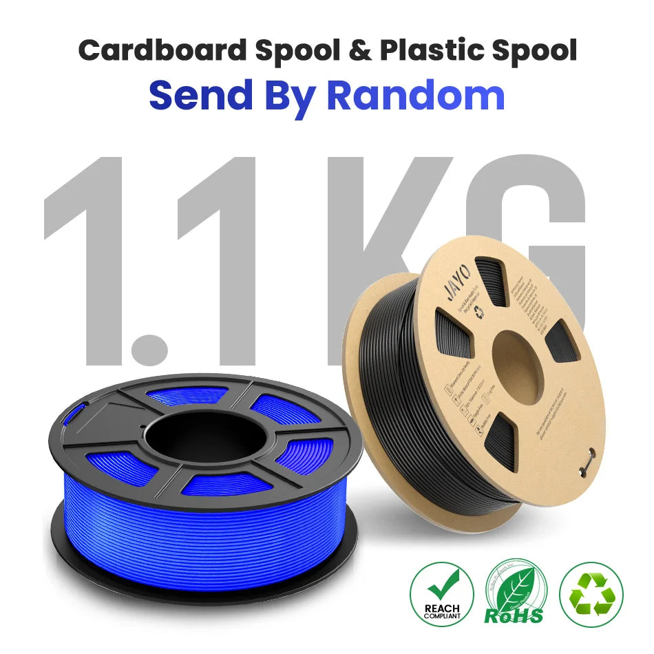 JAYO PLA / PLA Plus/ SILK PLA / PLAMeta/TPU SILK/ABS / PETG 3D Filament 1.75mm 0.65/1.1KG 3D Printer Filament PLA Rainbow 5Roll