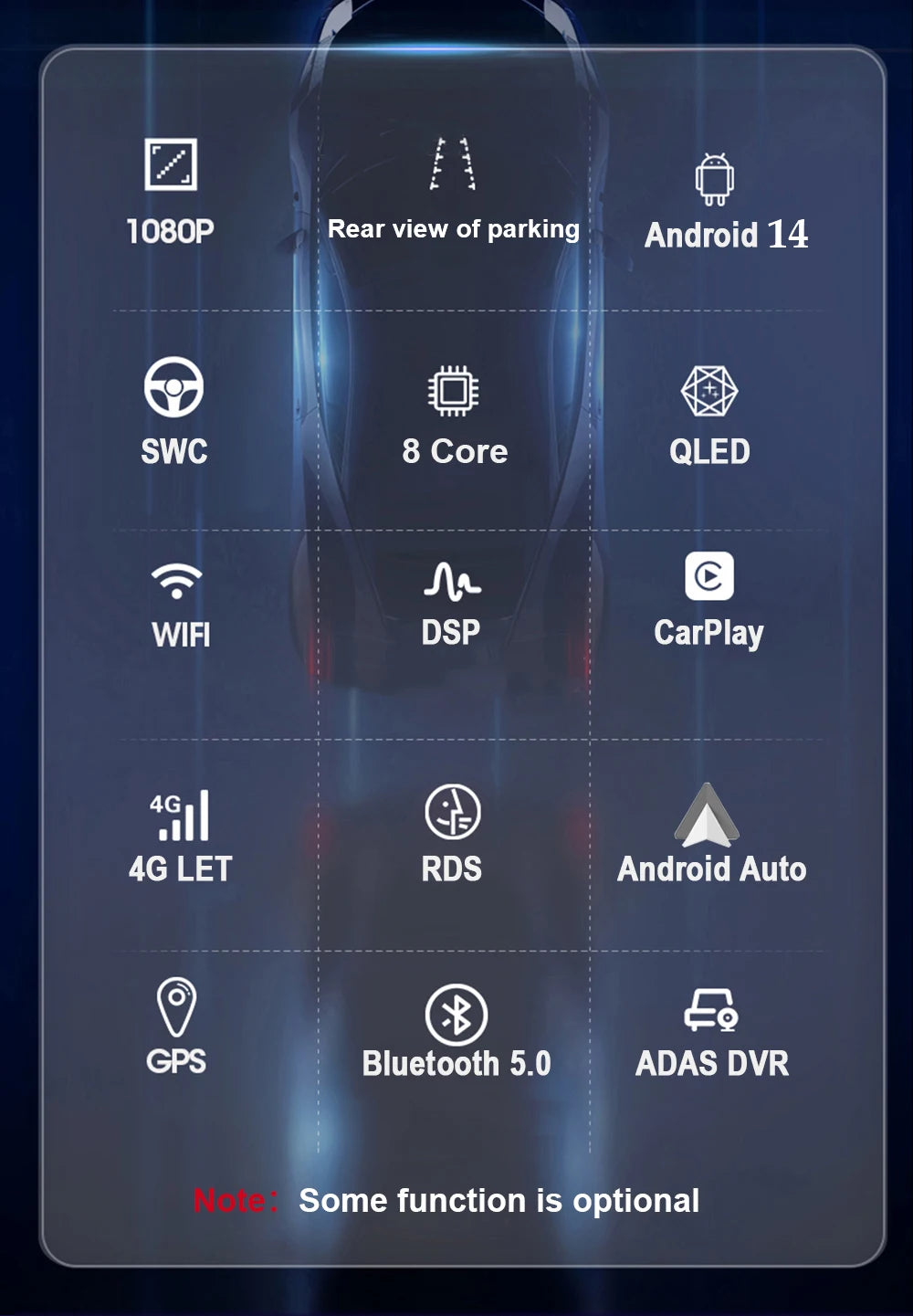 Android 15 For Fiat 500X 2014-2020 2K QLED Stereo Car Radio Multimedia Video Player GPS AI Voice CarPlay Head Unit Navigation 4G