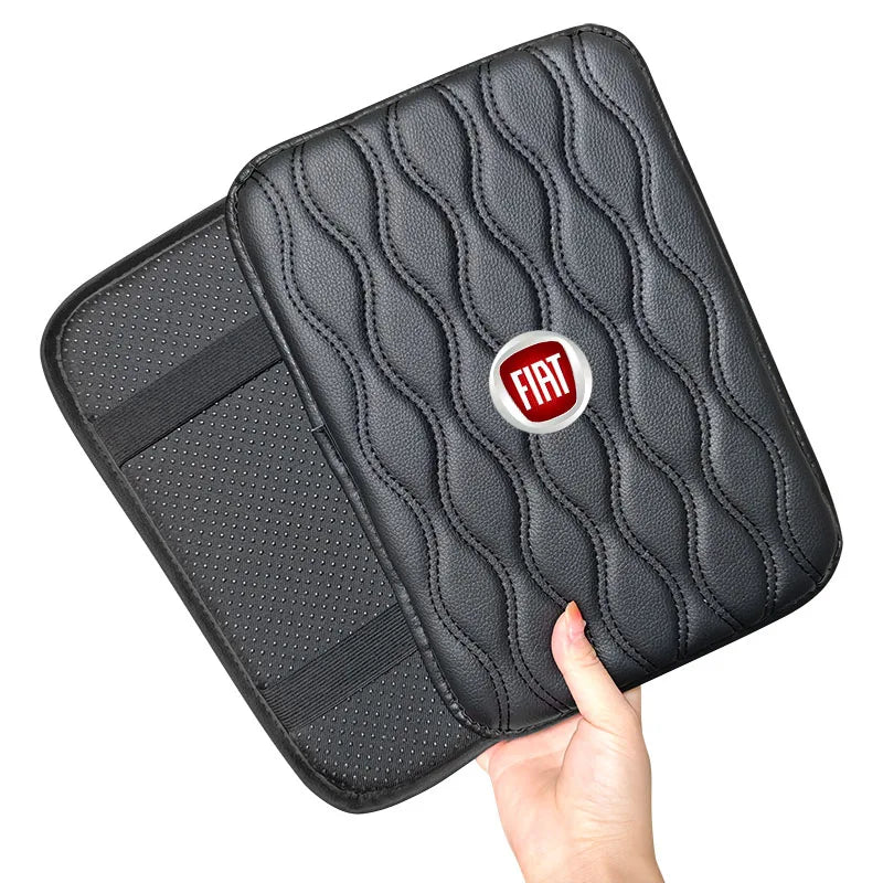 Car Armrest Mat Center Console Leather Protection Cushion For Fiat Ducato Abarth Tipo Panda Bravo Doblo Stilo 500 124 125
