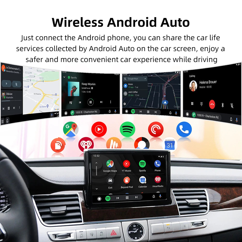 Wireless CarPlay Android auto for Audi A8 2010-2017 6.5"/7" Screen MMI 3G with CarPlay & Android Auto Retrofit Kit
