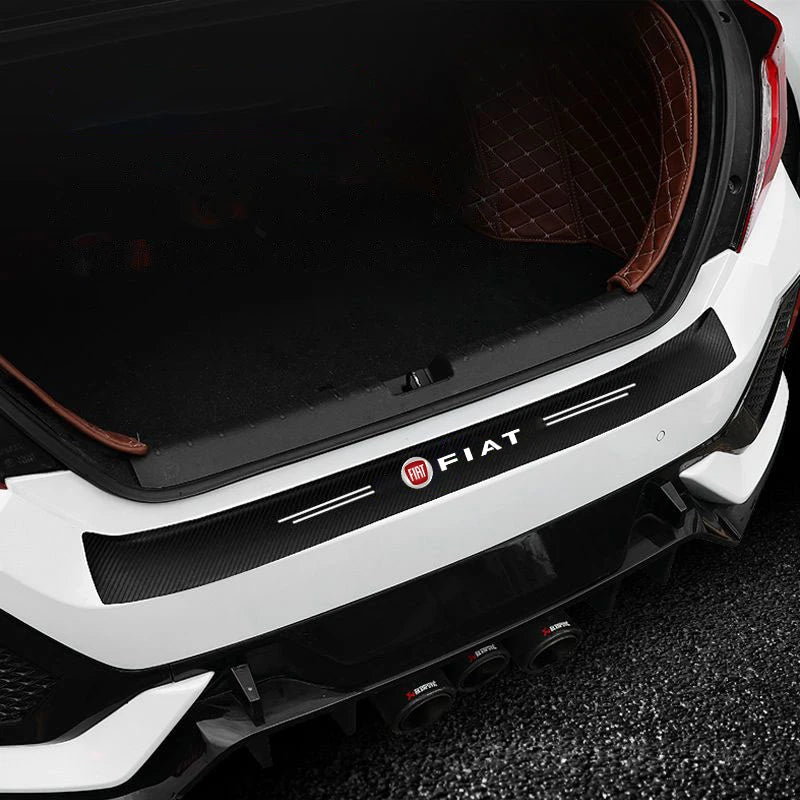 New Carbon Fiber Car Door Threshold Protector Stickers Waterproof For FIAT 500 Grande Stilo Freemont Punto Astra Bravo Ducato