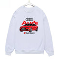 Audi Logo Casual Sports Shirt, Audi Car Enthusiast RS Round Neck Sweatshirt Pullover, Men's and Women's Top