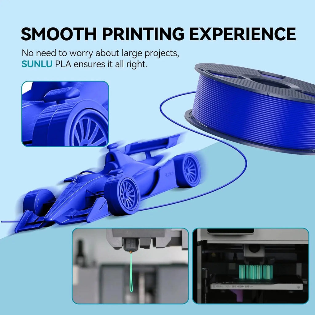 SUNLU PLA/PLA+/PETG/SILK/PLA Matte/ PLA Meta Filament 5KG 1KG/ Roll 1.75mm +/-0.02MM 3D Printer Filament Neatly Wound Filament