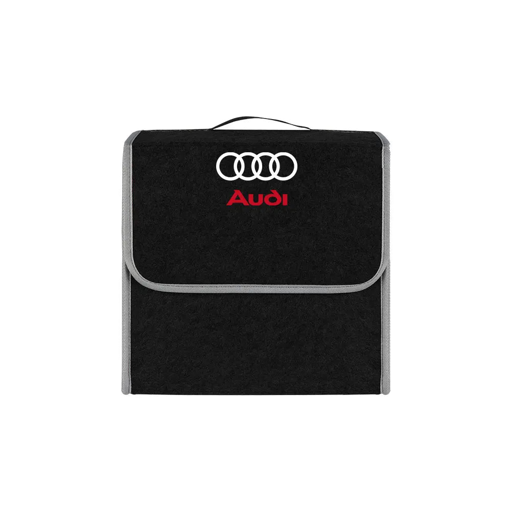 Large Capacity Car Trunk Storage Box Auto Badge Multiuse Tools Organizer Bag Folding Stowing Tidying Accessories For AUDI SLINE