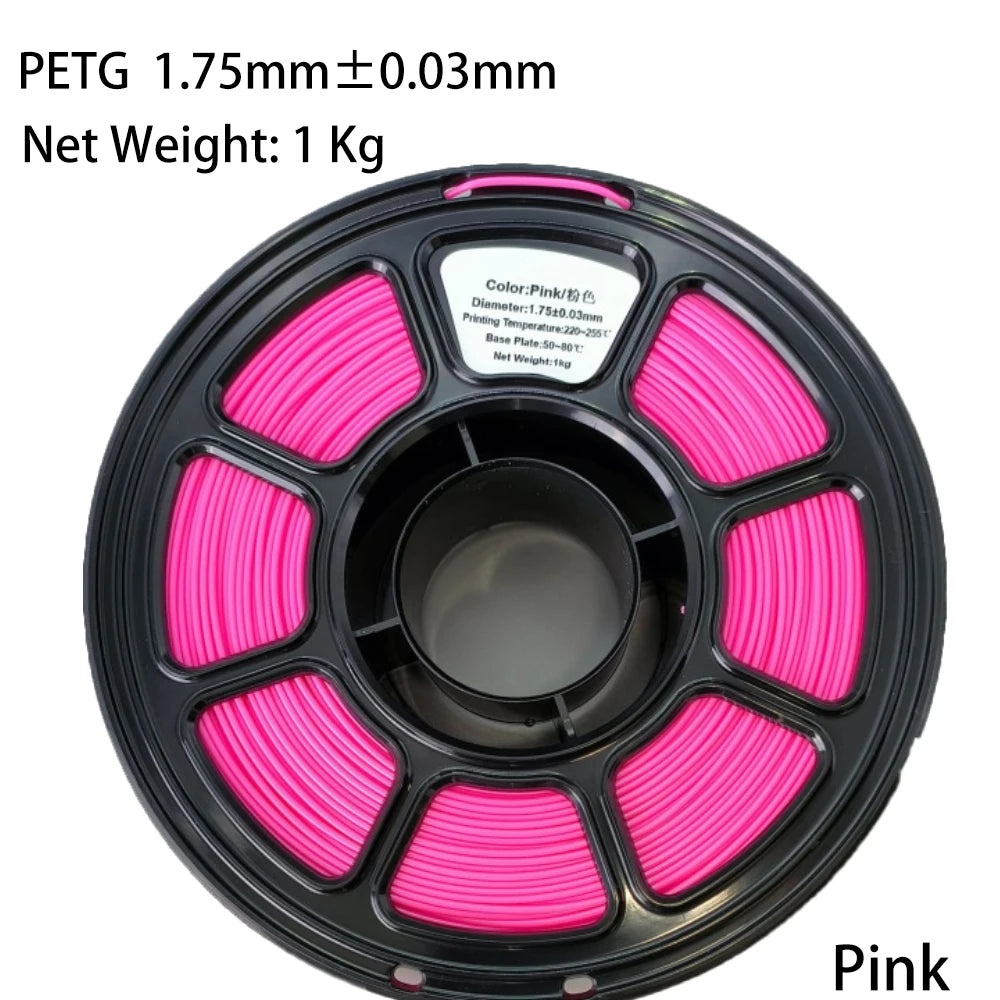PLA/PETG Colorful 3D Filament Net Weight 1KG High Speed 3D Printer Filament High Flow Speed 3D Printing Mateial Pla 3D Printer
