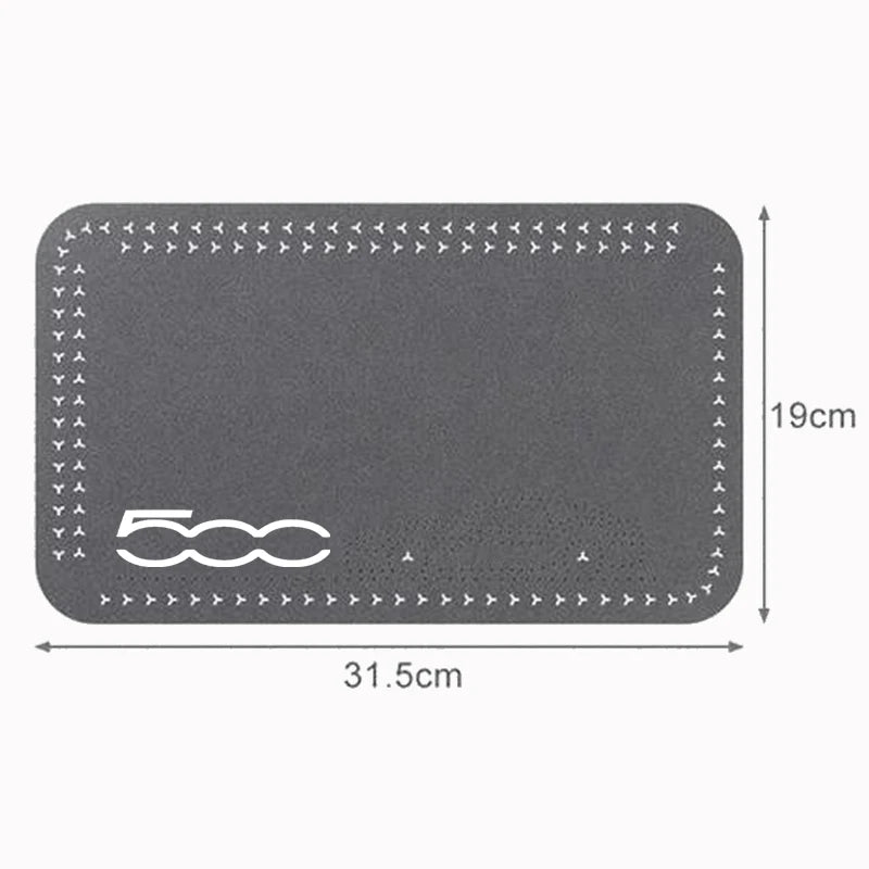 Leather Car Central Armrest Mat Console Arm Rest Seat Mat Interior for Fiat 500 500C 2012 500X 500L Abarth 695 Car Accessories
