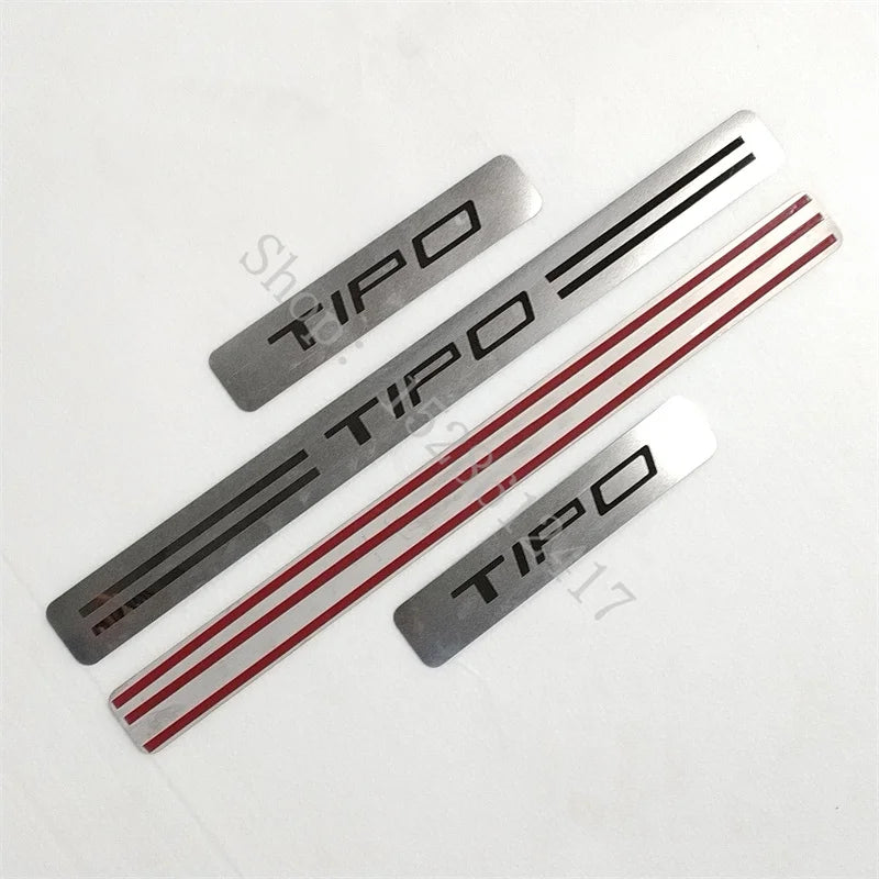 Car Accessories for Fiat TIPO 2015 2016 2017~2020 Stainless Steel Door Sill Scuff Plate Guards Threshold Pedal Styling Trim