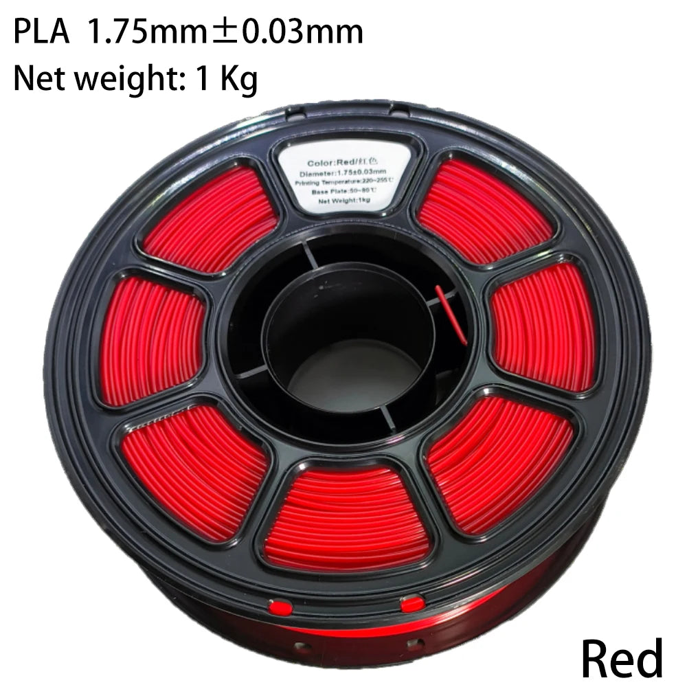 PLA/PETG Colorful 3D Filament Net Weight 1KG High Speed 3D Printer Filament High Flow Speed 3D Printing Mateial Pla 3D Printer