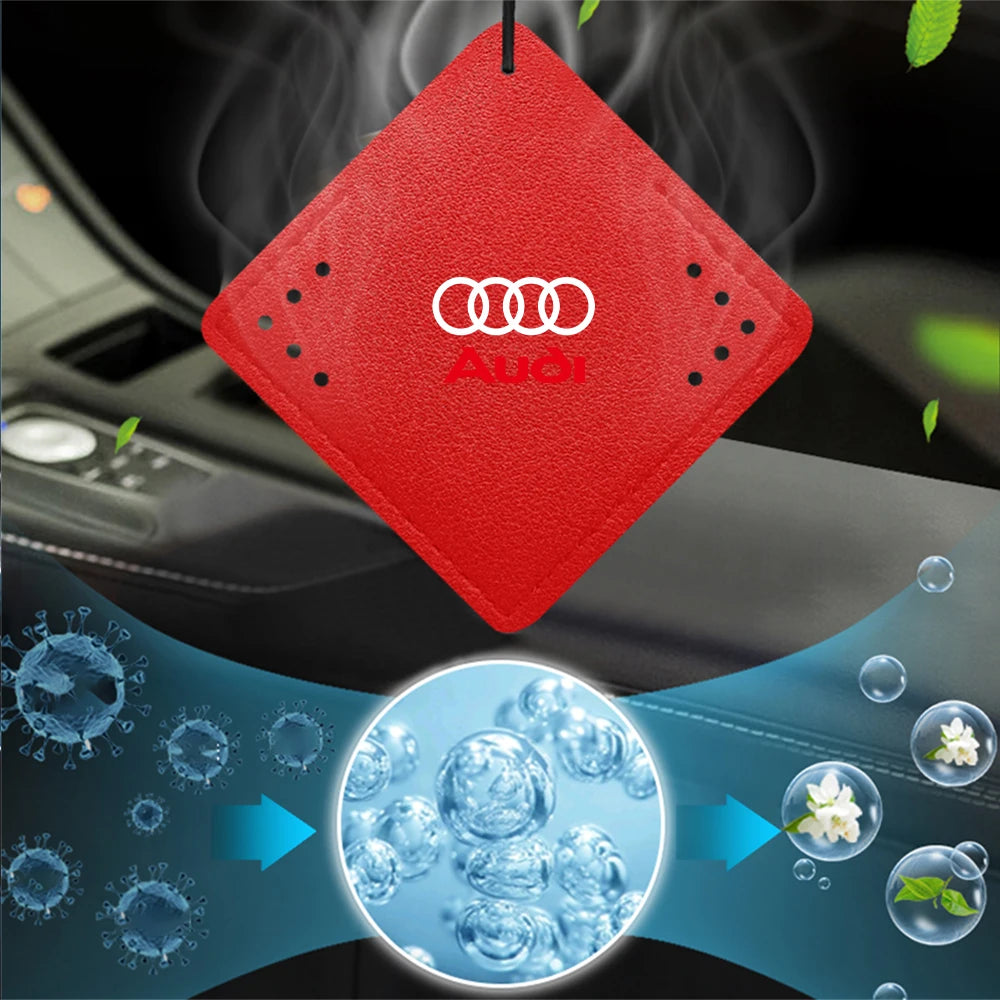 Car Air Freshener Rearview Mirror Pendant Aromatherapy Sachet For Audi A3 A4 A4L A5 B3 B4 B5 B6 B7 B8 RS3 Quattro C5 C6 C7 C5 C6