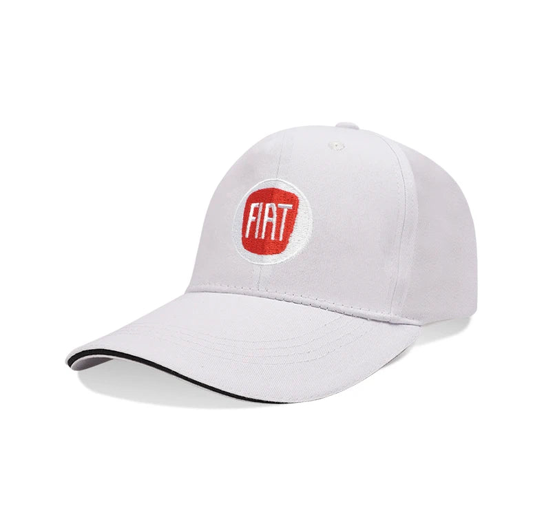 Fiat Emblem Baseball Hat Men Women Adjustable Peaked Cap For Fiat Abarth 500e Panda Tipo FR Argo Freemont Viaggio Bravo Punto